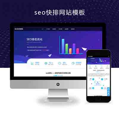(自适应移动端)seo快排网站pbootcms模板+大气的IT网络软件公司网站源码下载