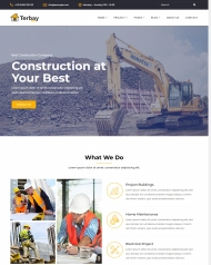 HTML5建筑施工企业宣传网站模板