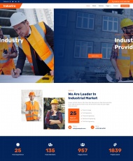 HTML5工业建筑方案咨询公司网站模板