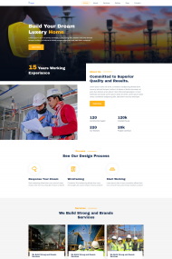 建筑施工企业HTML5网站模板