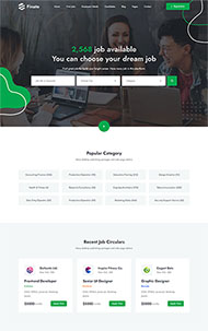工作发布门户网站HTML5模板
